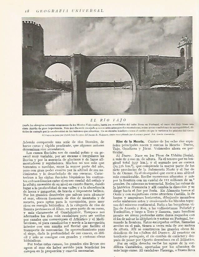 LAMINA 3036: ESPAÑA. El Tajo a su paso por Toledo