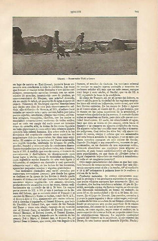 LAMINA ESPASA 8387: Tibesti rocas entre Yelfi y Gouro (Sahara)