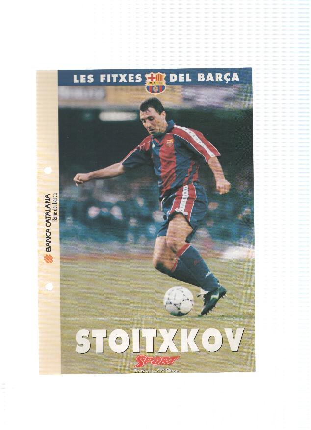 Les Fitxes del Barça: HRISTO STOICHKOV (Ficha Archivador Diario SPORT) 