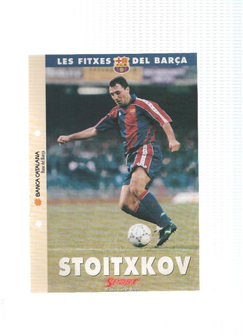 Les Fitxes del Barça: HRISTO STOICHKOV (Ficha Archivador Diario SPORT) 