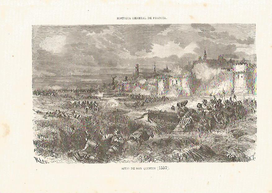 LAMINA 3292: Sitio de San Quintin 1557