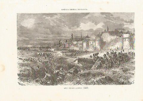 LAMINA 3292: Sitio de San Quintin 1557