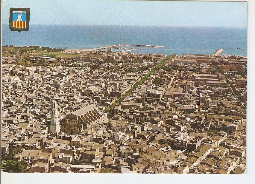 Postal 037223 : Villanueva y Geltru. Vista aerea