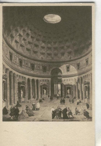 Postal 000135: Panini: The interior of the Pantheon