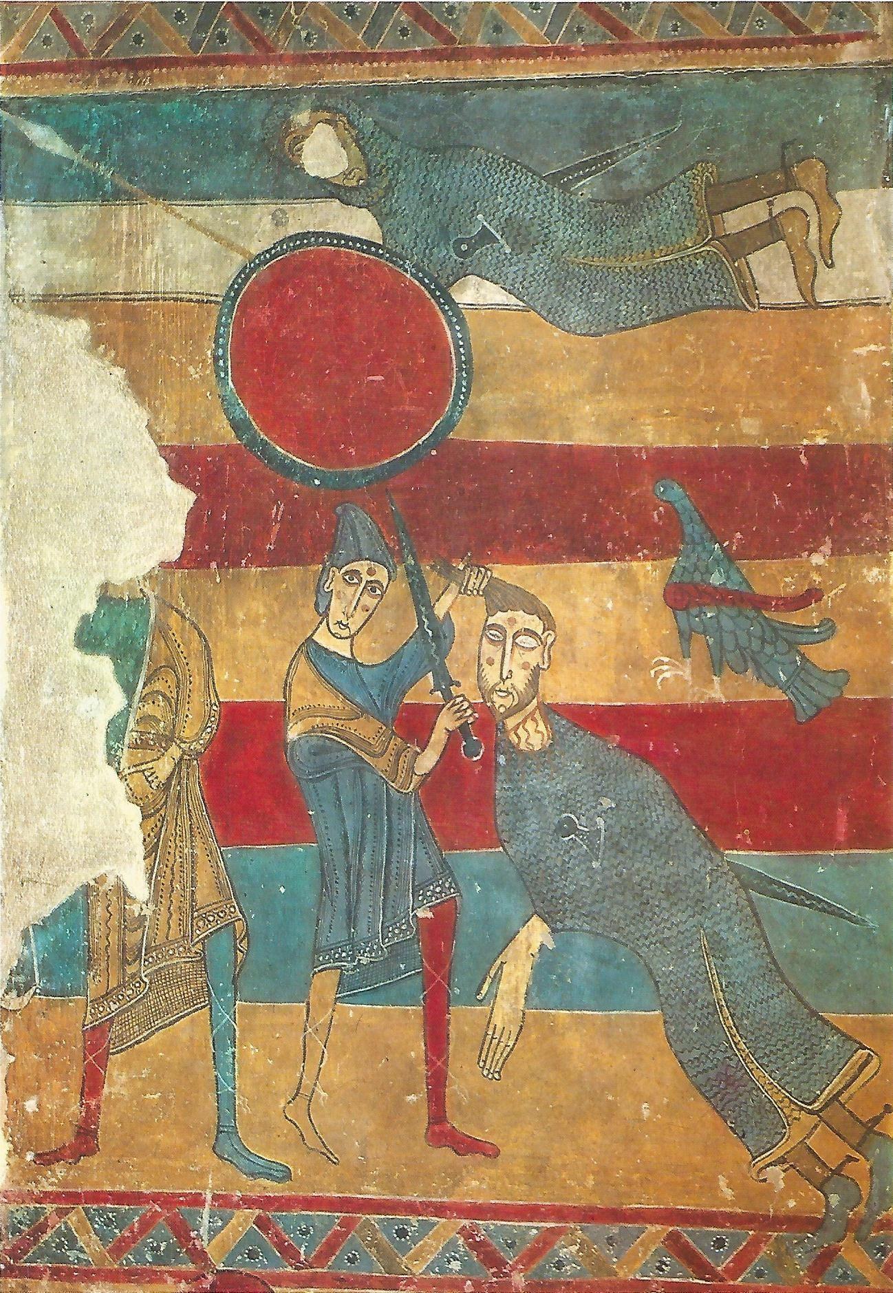 Lamina 021: David matando a Goliat. Santa Maria de Taull
