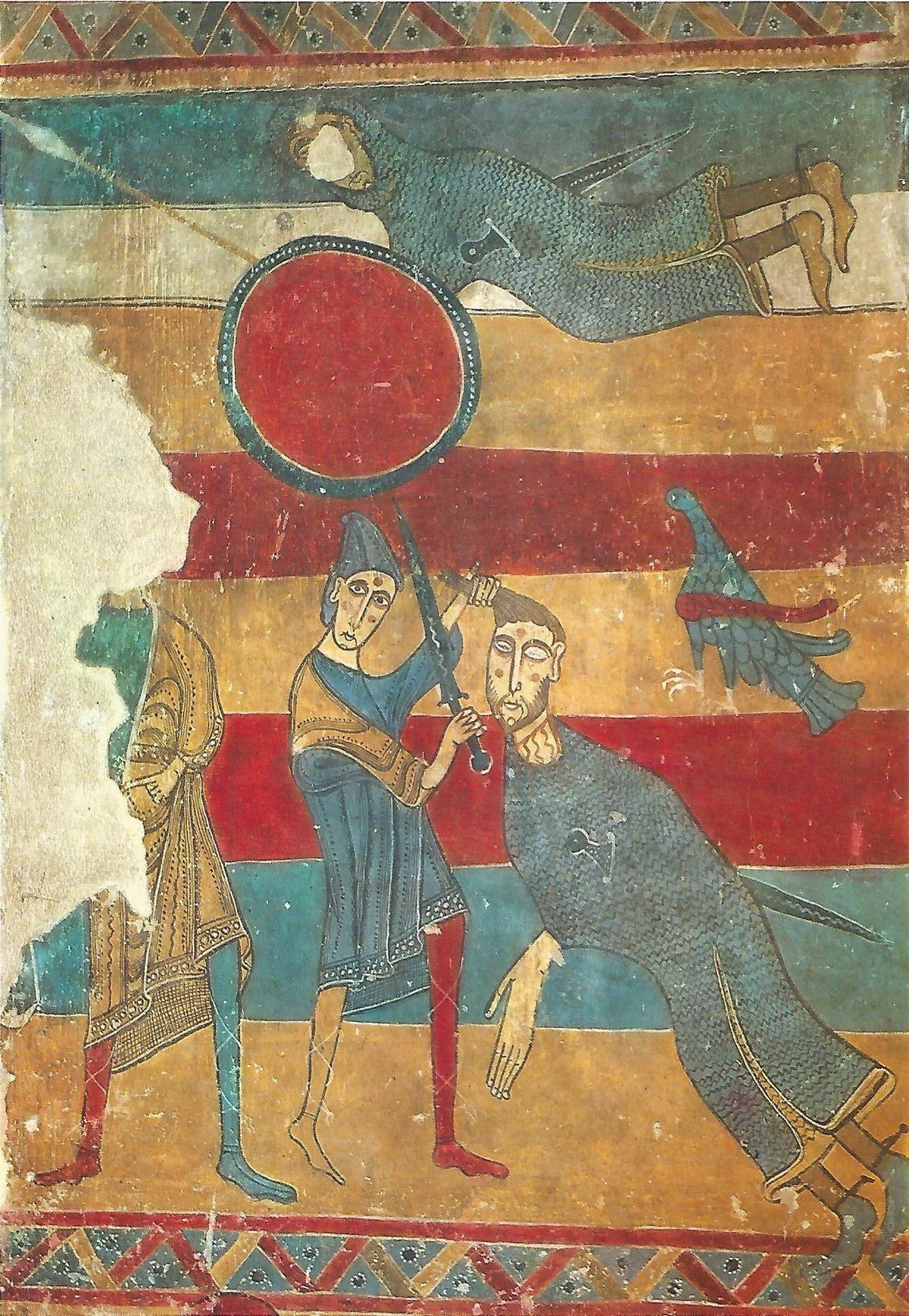 Lamina 021: David matando a Goliat. Santa Maria de Taull
