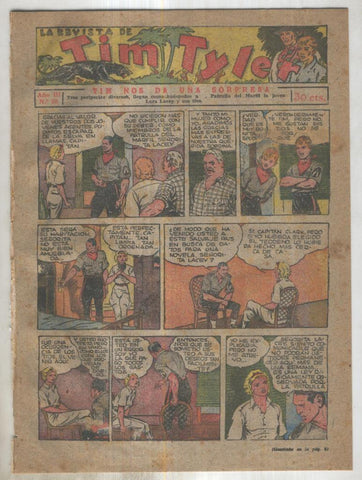 Tim Tyler de Hispano Americana numero 080 (procede de tomo desencuadernado)