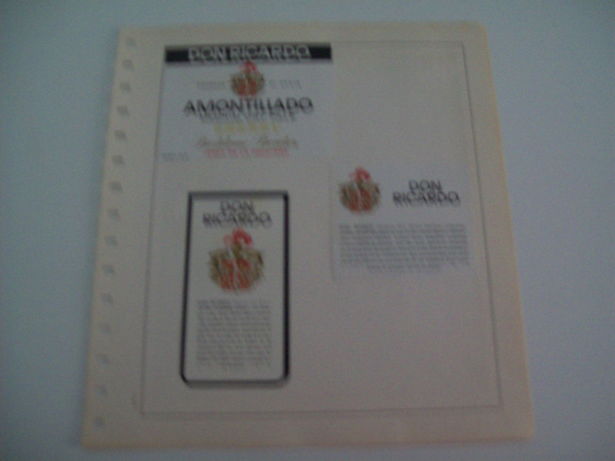 ETIQUETA LICOR 2228: Don Ricardo