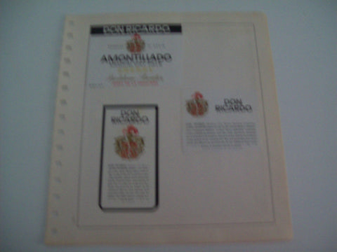 ETIQUETA LICOR 2228: Don Ricardo