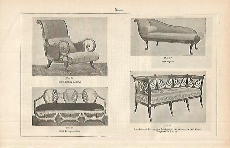 LAMINA ESPASA 2585: Tipos de sofa