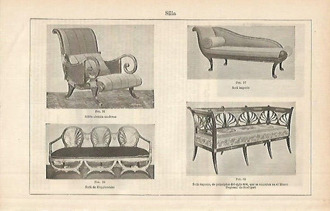 LAMINA ESPASA 2585: Tipos de sofa