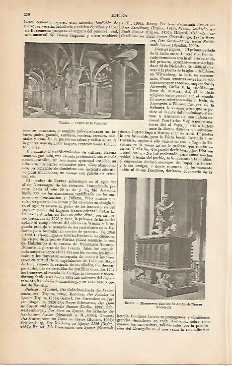LAMINA ESPASA Alemania 8006: Catedral de Espira Alemania