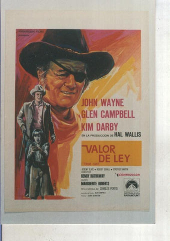 Foto cine 393: Valor de ley (John Wayne)