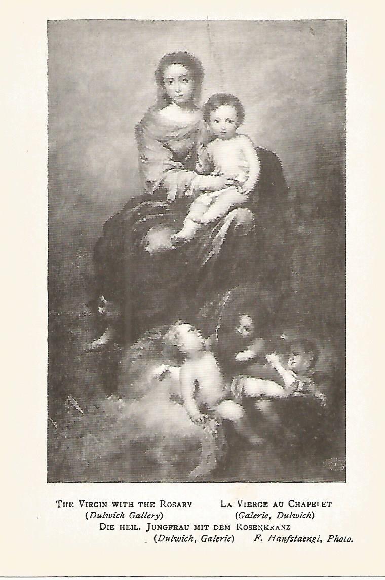 Lamina 141: MURILLO. La Virgen con el rosario