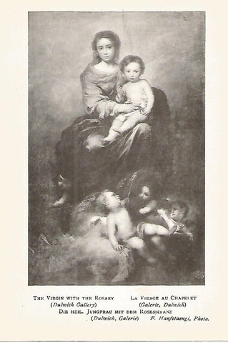 Lamina 141: MURILLO. La Virgen con el rosario