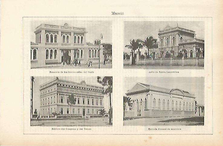 LAMINA ESPASA 1746: Vistas de Maceio Brasil