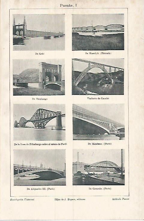LAMINA ESPASA 3693: Puentes de Europa