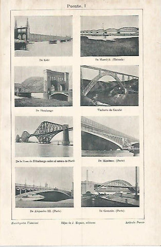 LAMINA ESPASA 3693: Puentes de Europa
