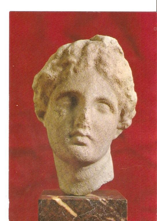 Postal 048302 : Ampurias. Cabeza de Afrodita (siglo IV a J.C.)