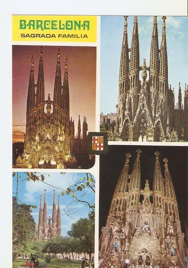 Postal 040102 : Barcelona. Sagrada Familia. Diversos aspectos