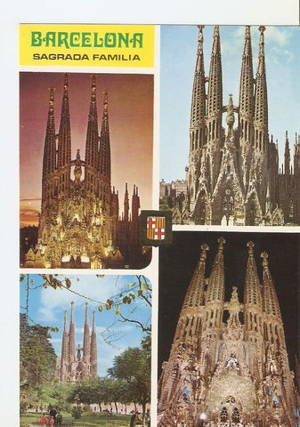 Postal 040102 : Barcelona. Sagrada Familia. Diversos aspectos