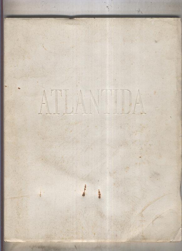 Primera Audicion Mundial de: Atlantida, obra postuma de Manuel de Falla