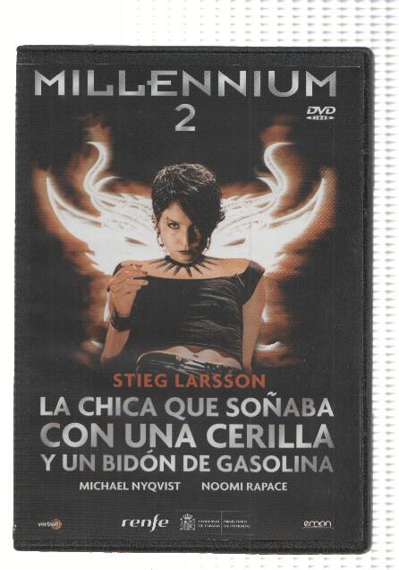 DVD-Cine: Millennium 2: LA CHICA QUE SOÑABA CON UNA CERILLA Y UN BIDON DE GASOLINA - Steig Larsson 