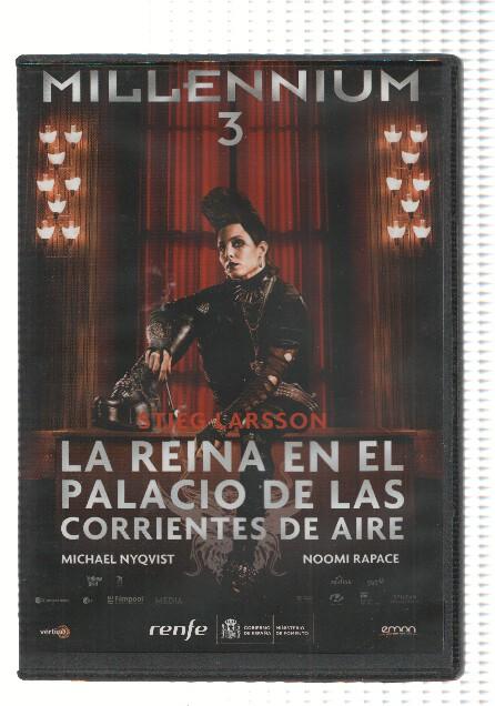 DVD-Cine: Millennium 3: LA REINA EN EL PALACIO DE LAS CORRIENTES DE AIRE - Steig Larsson 