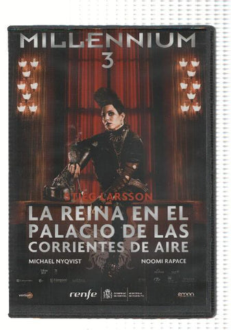 DVD-Cine: Millennium 3: LA REINA EN EL PALACIO DE LAS CORRIENTES DE AIRE - Steig Larsson 