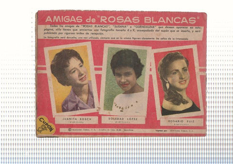 Rosas Blancas numero 52: Aprobada en quimica