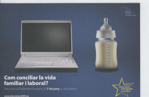 Postal 6612 : Publicitaria elecciones al parlamento europeo
