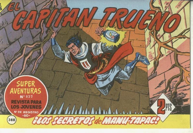 El Capitan trueno facsimil numero 388: Los secretos de Manu-Tapac