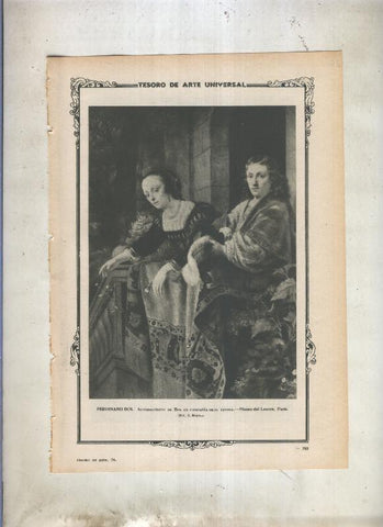 Lamina 038: Autorretrato de Ferdinand Bol con su esposa