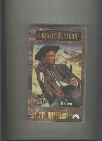 Video VHS: Classic Western: El rostro impenetrable (Marlon Brando-Kasrl Malden)