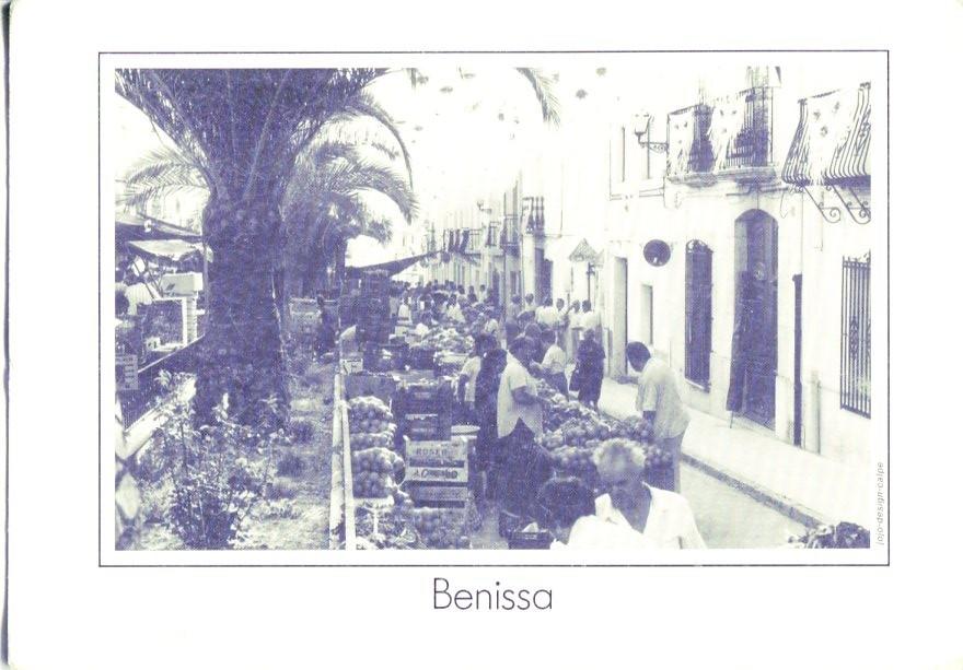 Postal 016528: BENISSA - Foto del mercadillo de Benissa