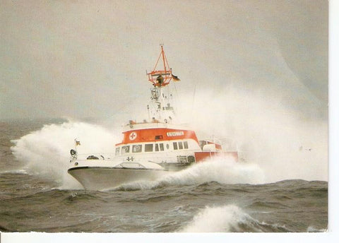 Postal 046646 : Seenotkreuzer mit Tochterboot Eiswette - Fritz Behrens