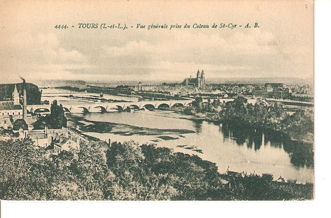 Postal 026999 : Tours, Vue genñerale prise du Coteau de St-Cyr