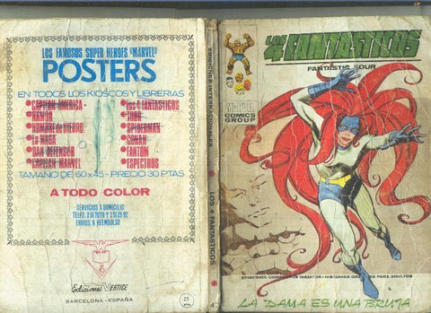 Vertice: Los 4 Fantasticos tapa carton numero 47: la dama es una bruja