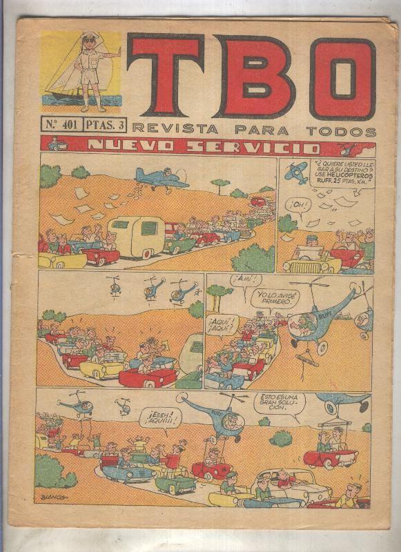 TBO numero 401: Nuevo servicio (Blanco), (numerado 3 en trasera)