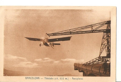 Postal 036520 : Barcelona - Tibidabo - Aeroplano