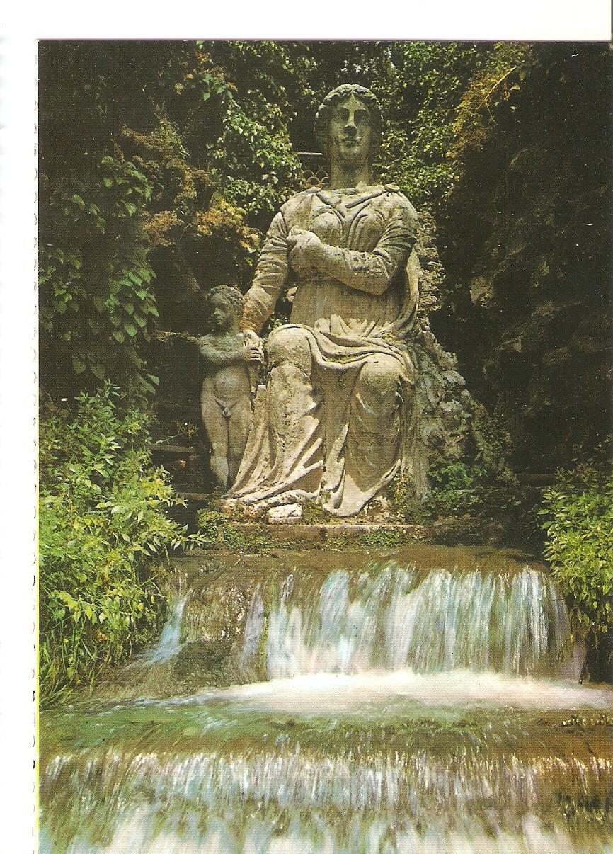Postal 038174 : Tivoli - Villa dEste. Fontaine de lOvato - Statue de Rome