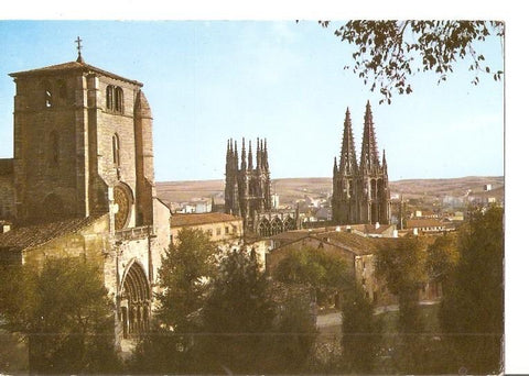 Postal 049538 : Burgos. Iglesia de San Esteban y Catedral