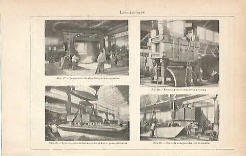 LAMINA ESPASA 8947: Maquinaria con laminadores