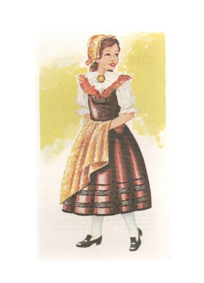Cromos: Trajes tipicos de todo el mundo numero 141: Checoslovaquia