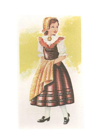 Cromos: Trajes tipicos de todo el mundo numero 141: Checoslovaquia