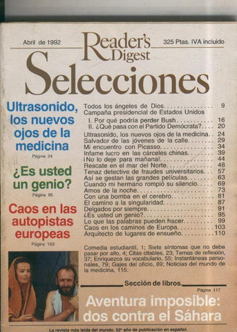 Selecciones del Readers Digest: 1992 abril