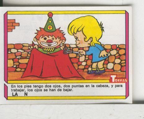 Cromo: Quien dijo, coleccion recreativa de chocolates Torras numero 35