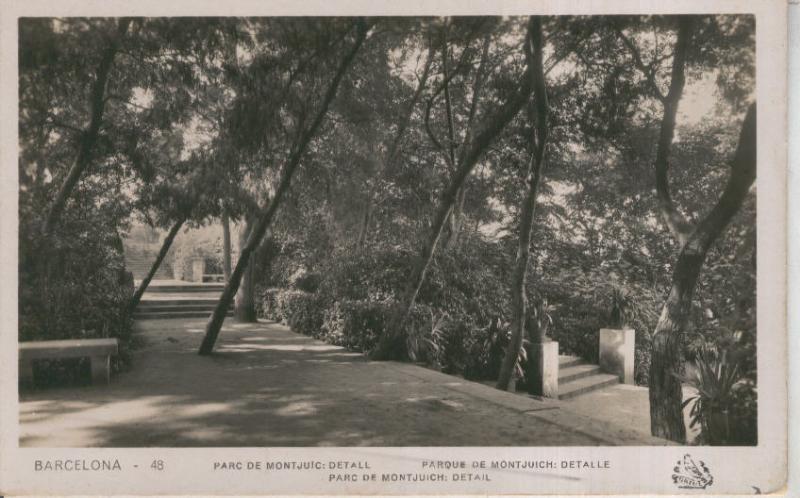 Postal 011160: Parque de Montjuich en Barcelona