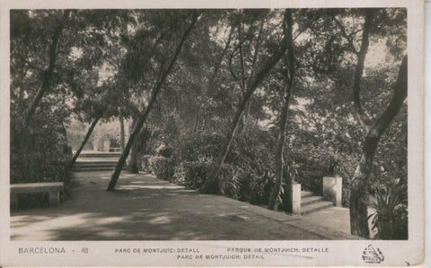 Postal 011160: Parque de Montjuich en Barcelona