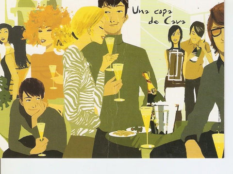 Postal 024220 : Cava la copa diferente